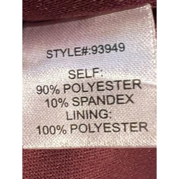 The Impeccable Pig Micro Suede Sleeves Wine Maroon Dress Size Small - Picture 8 of 8